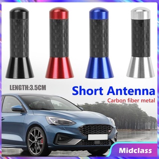 (Midclass) Cm coche estilo corto mástil antena de fibra de carbono tornillo Metal Auto techo antena (1)