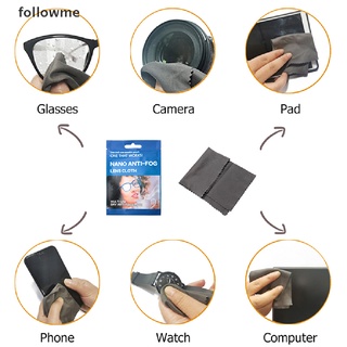 (followme) Lens Cleaner Anti Fog Spray for Glasses + Microfiber Cloth- Safe for all Lenses co