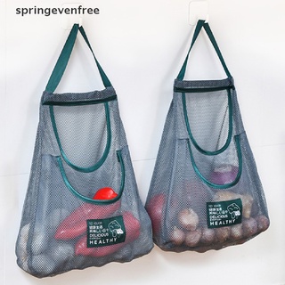 spef 1 pza bolsa de malla de almacenamiento de frutas/verduras/bolsa de almacenamiento para colgar en la pared