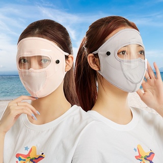 Protección solar a prueba de polvo protección ocular nueva máscara de lente desmontable hembra primavera y verano anti-ultravioleta parasol equitación bicicleta a prueba de polvo (8)