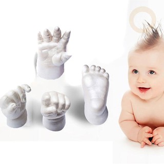3D yeso huellas huellas bebé mano y pie Casting Kit regalo de recuerdo nuevo ✨Conoce asellmall