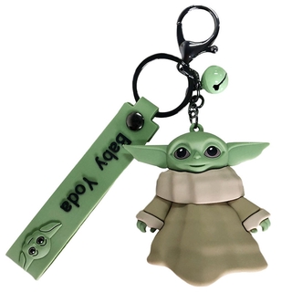 Star Wars Baby Yoda-Llavero De Silicona , Diseño De Disney Anime Mandalorian (2)