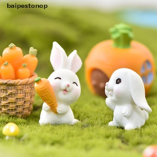 *baipestonop* sunmmer conejo regalo figuritas hadas jardín miniaturas resina artesanía paisaje venta caliente