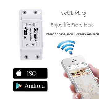 Sonoff ITEAD Smart Home WiFi módulo de interruptor inalámbrico Fr Apple Android APP Control