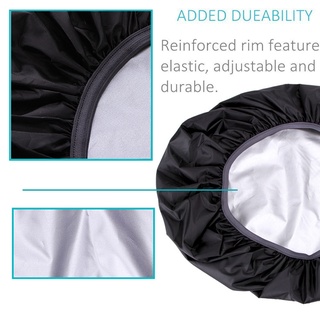 100L mochila impermeable cubierta de lluvia bolsa de polvo bolsas de senderismo, negro (4)