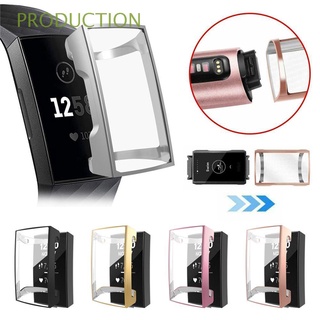 PRODUCTION Smart Watch Accessories Watch Cover Soft Full Screen Protector TPU Protective Case Shell Luxury ShockProof Guard Plating/Multicolor