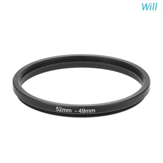 Will 52mm a 49mm Metal Step Down anillos adaptador de lente filtro cámara herramienta accesorio nuevo
