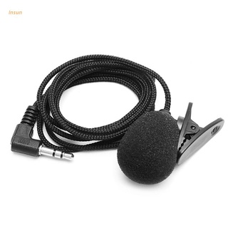insun micrófono universal de 3.5 mm manos libres clip de solapa inalámbrico para laptop notebook pc