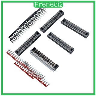 [Freneci2] 5 x doble fila 12 posiciones de tornillo de barrera de terminales de bloques de terminales (8)