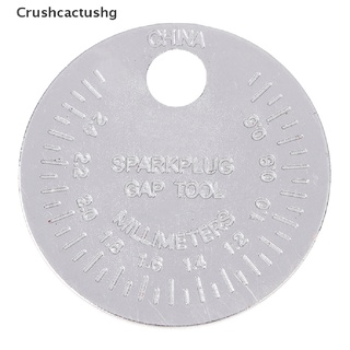 [crushcactushg] bujía medidor de brecha herramienta de medición tipo moneda 0.6-2.4 mm rango bujía gage venta caliente (3)