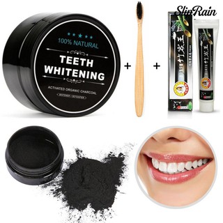Kit De limpieza De crema Dental/polvo/cepillo De dientes blanqueador/bamboo/De carbón/ Oral
