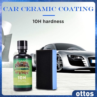(Otto) 50 ml cerámica revestimiento de coche vidrio líquido 10H dureza pintura cuidado Nano recubrimiento