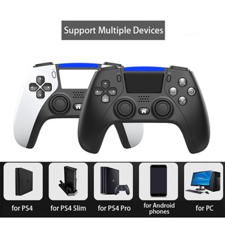 ps4 bluetooth gamepad 6 ejes doble vibración controlador inalámbrico para pc/android joysticks
