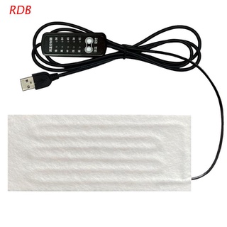 RDB Almohadilla De Calefacción USB De Alambre Estera De 5V Elemento Eléctrico Película Calentador Para Calentar Pies Chaleco Abrigo