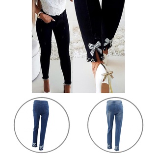 natzhufu medias lápiz jeans cintura alta bolsillos mujeres jeans cómodo streetwear