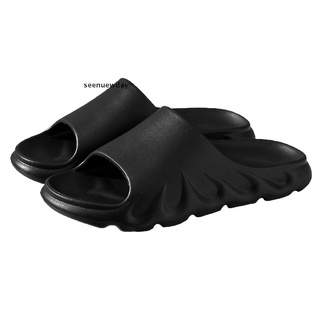 [ver] almohada diapositivas zapatillas masaje ducha super suave gruesa unisex sandalias para el hogar