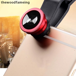 [Thewoodfameing] Universal 3 en 1 ojo de pez gran angular Macro lente de la cámara Kit Clip en el teléfono móvil [thewoodfameing] (3)