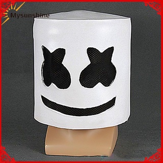 Máscara de fiesta de halloween casco noche Club látex blanco máscara adulto Dj máscara casco (2)