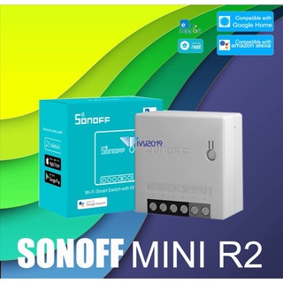 Sonoff MINI R2 Smart Switch pequeño cuerpo mando a distancia WiFi interruptor compatible con un interruptor externo Sonoff MINI Ivy2019
