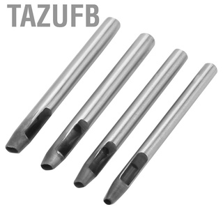 Tazufb Hollow Hole Punch Tool 4 Size Head Leather Working Punching for Oval Shaped Eyelet Drilling Bags