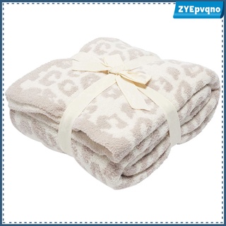 1pc manta de franela suave fuzzy felpa leopardo impresión manta para todas las estaciones
