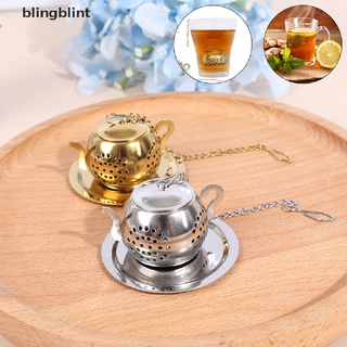 [bling] infusor de té de acero inoxidable de hoja suelta en forma de tetera filtro de té colador hogar