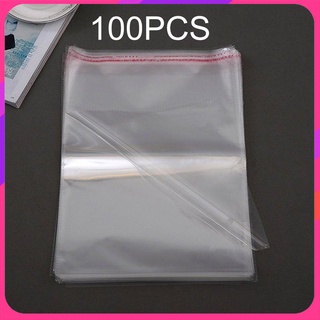 Bienestar] 100 bolsas de almacenamiento de alimentos para joyas con cremallera, bolsas de polietileno transparentes