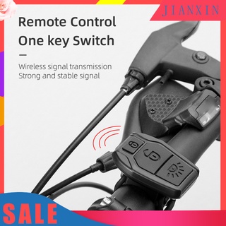 JX Intelligent Wireless Remote Control LED Taillight Anti-theft Warning Alarm Lamp for Outdoor Riding