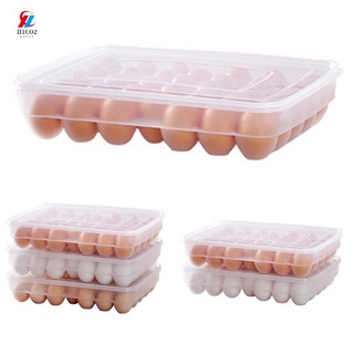 caja de huevos contenedor de alimentos huevos refrigerador organizador de almacenamiento 1pcs