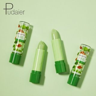 pudaier lápiz labial hidratante vegetal que cambia de color temperatura sensible lipbalm labial labial de larga duración maquillaje de labios (3)