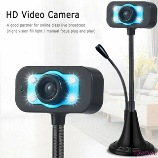 Cámara Web HD video webcam USB Micrófono Incorporado Enseñanza En Vivo Con firelord