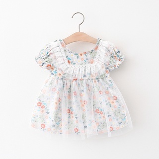 verano bebé niñas vestido de princesa vestido de flor bebé niña recién nacido niños vestido de moda vestido de tul ropa