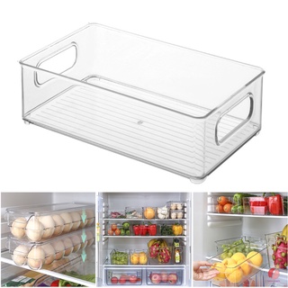 Organizador De refrigerador organizador De cajas De almacenamiento apilables con correas cortas Para armarios Freezer