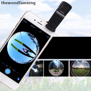 [Thewoodfameing] Universal 3 en 1 ojo de pez gran angular Macro lente de la cámara Kit Clip en el teléfono móvil [thewoodfameing] (2)