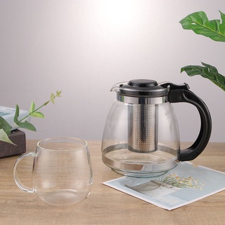 tetera de vidrio de 1500 ml transparente con infusor extraíble tetera de té de kung fu (4)