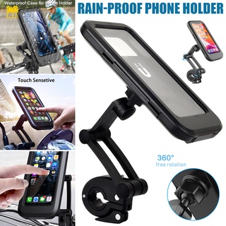 aoe soporte de teléfono a prueba de lluvia para bicicleta/soporte impermeable para teléfono móvil/portátil para motocicleta/bicicleta