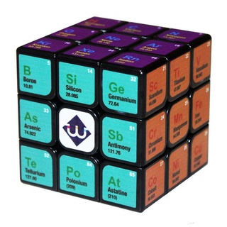 Cubo de velocidad 3x3x3 cubo mágico rompecabezas impresión UV elementos químicos rompecabezas cubo juguetes educativos