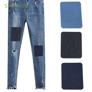 Shihang 2 piezas accesorios de ropa de hierro en bricolaje manualidades costura creativa apliques codo reparación rodilla Denim Jeans parches ropa pegatinas/Multicolor