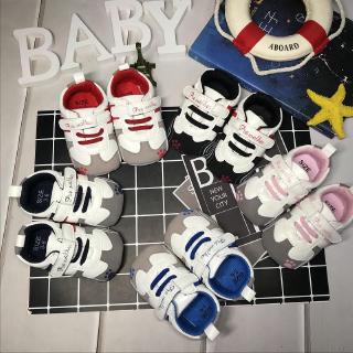 My Baby zapatos antideslizantes con estampado de rayas transpirables para bebés/niñas