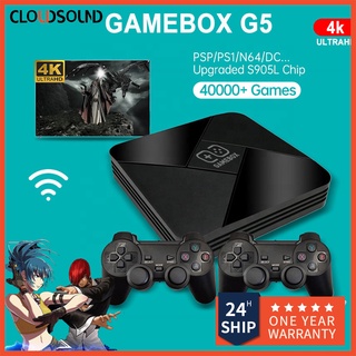 Android TV Box + Game G5 2in1 4K HD Videojuego Consola 10000 Retro Clásico Juego Familia Ordenador Controlador