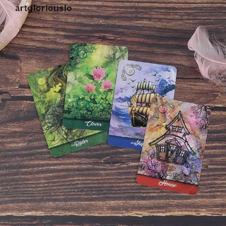 【artgloriouslo】 New Mirror Truth Lenormand Cards Family Party Game Deck Tarot Cards Toys .
