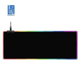 Alfombrilla De Ratón LED Antideslizante RGB Para Juegos , Retroiluminación , Para Escritorio , PC , Portátil , Teclado , 80 X 30 X 4 Cm