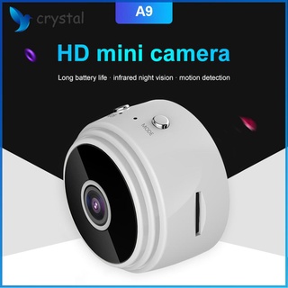 Crystal A9 Mini cámara 720P HD visión nocturna WiFi videocámaras vigilancia bebé Monitor