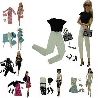 11,5 " Ropa De Muñeca Para Barbie Conjunto Bikini Zapatos Taza Bolsa 1/6 BJD Accesorios (1)