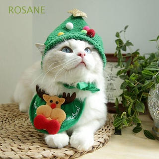 rosane teddy/francés bandana santa sombrero otoño mascota triángulo bufanda mascota sombrero de navidad para pequeño mediano grande perro gato disfraz de invierno ropa suministros bulldog mascota ropa (1)