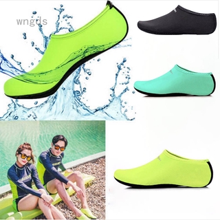Hombres/Mujeres Zapatos De Deporte De Agua De Nylon + Malla De Neopreno Aqua Calcetines Yoga Ejercicio Piscina Playa Danza Natación Slip Surf