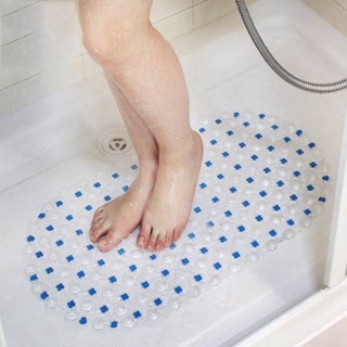 alfombrilla antideslizante para bañera de pvc, seguridad, ventosa, fuerte agarre, baño, ducha, almohadilla de masaje de pies (1)