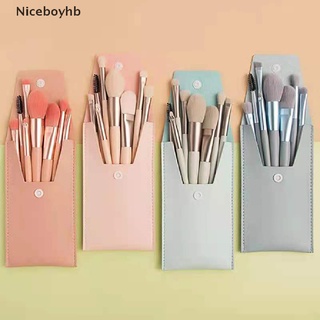niceboyhb 8 pzs mini brochas portátiles suaves para maquillaje/sombra de ojos/mezcla de belleza/herramienta de productos populares
