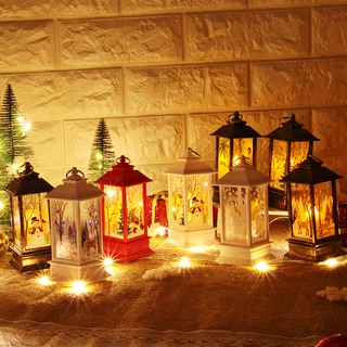 Lámpara/Vela con luz Led Portátil Para decoración navideña/papá Noel/re/anillo De luz