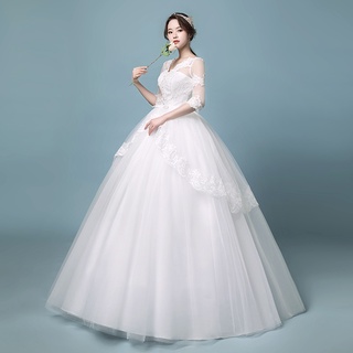 vestido de novia 2021 nueva novia mujeres embarazadas gran tamaño francés luz princesa estilo simple elegante 2020 vestido coreano